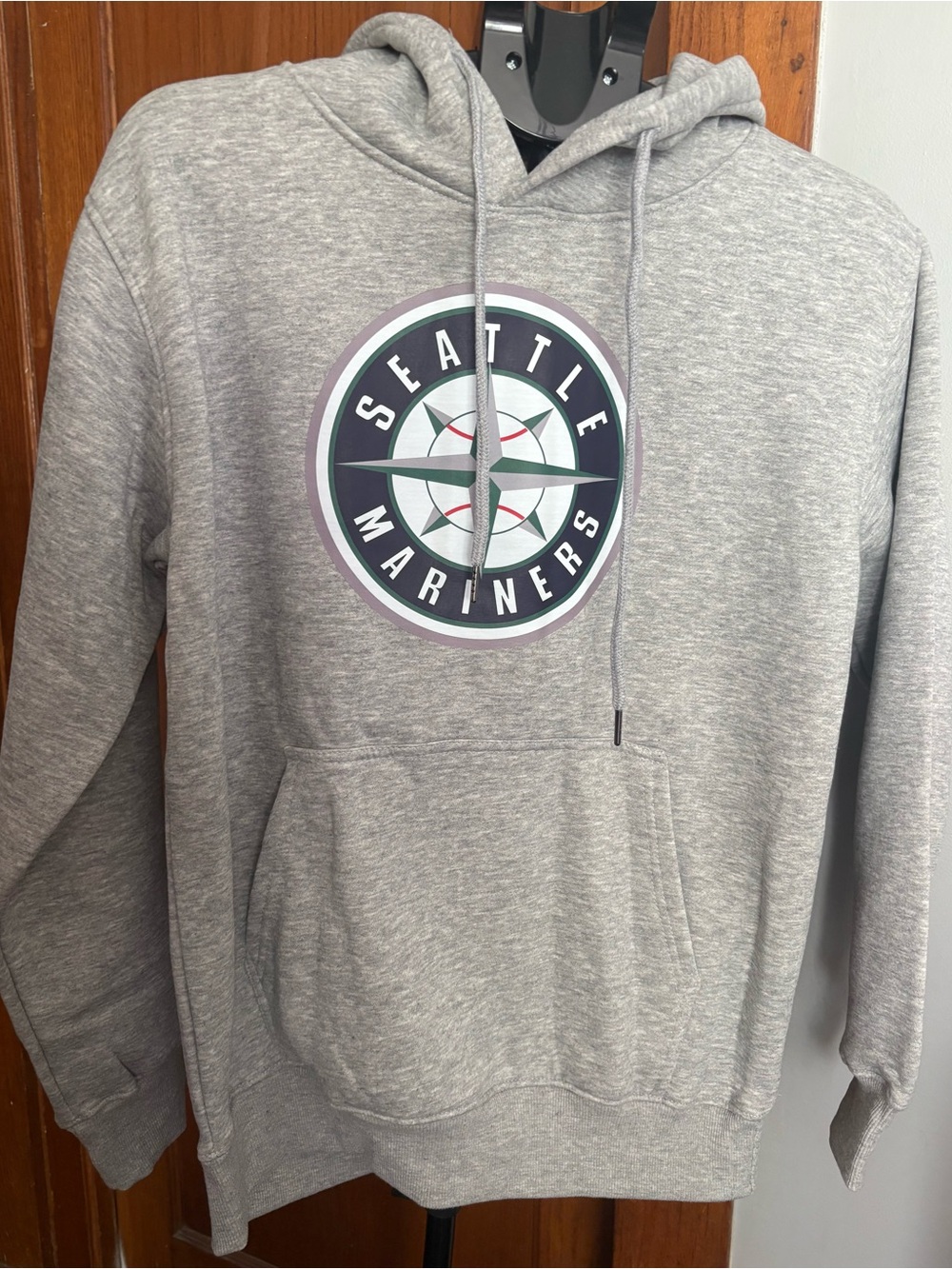Seattle Mariners Hoodie — Gray, Size Large